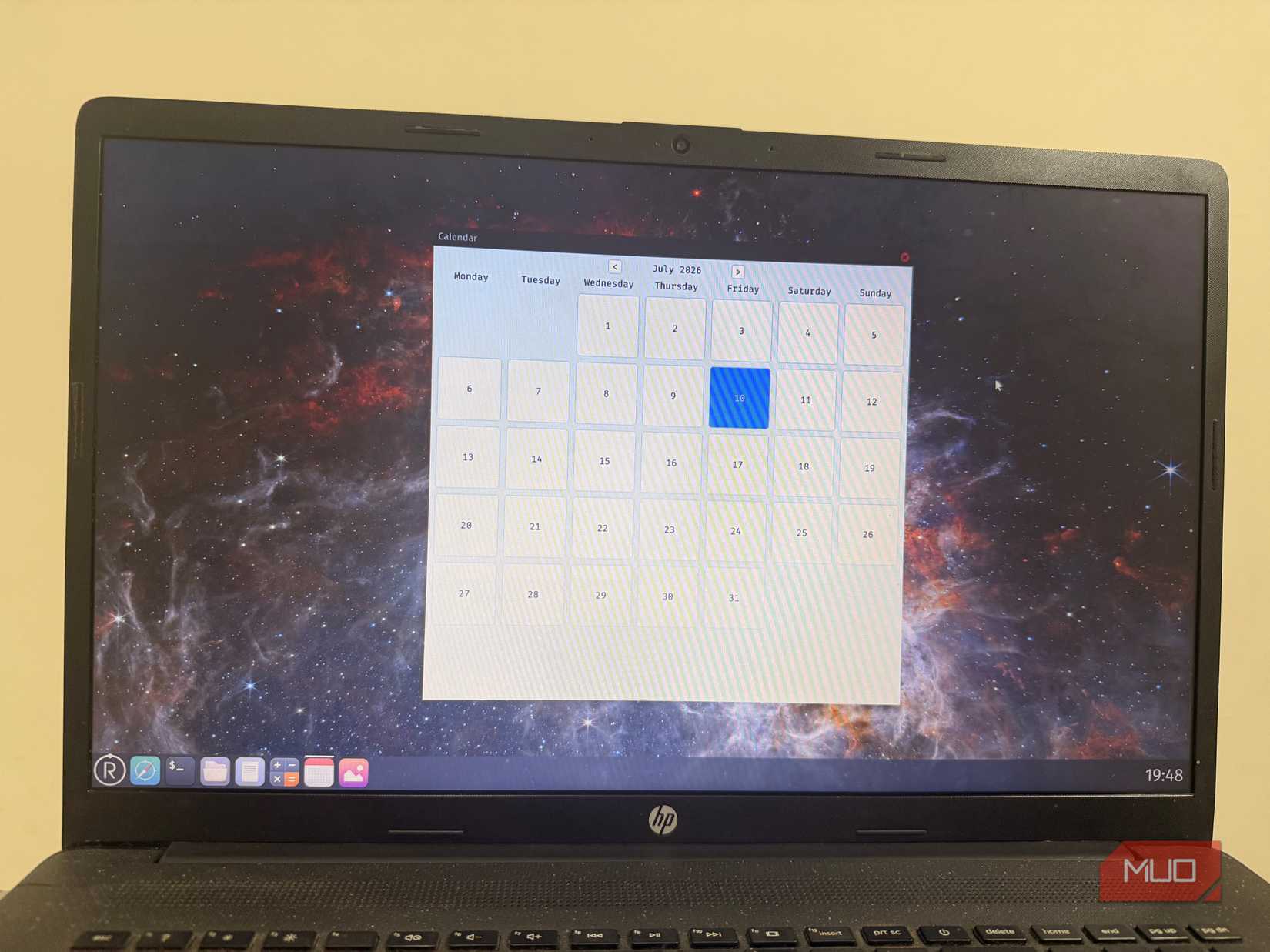 Redox OS Calender app
