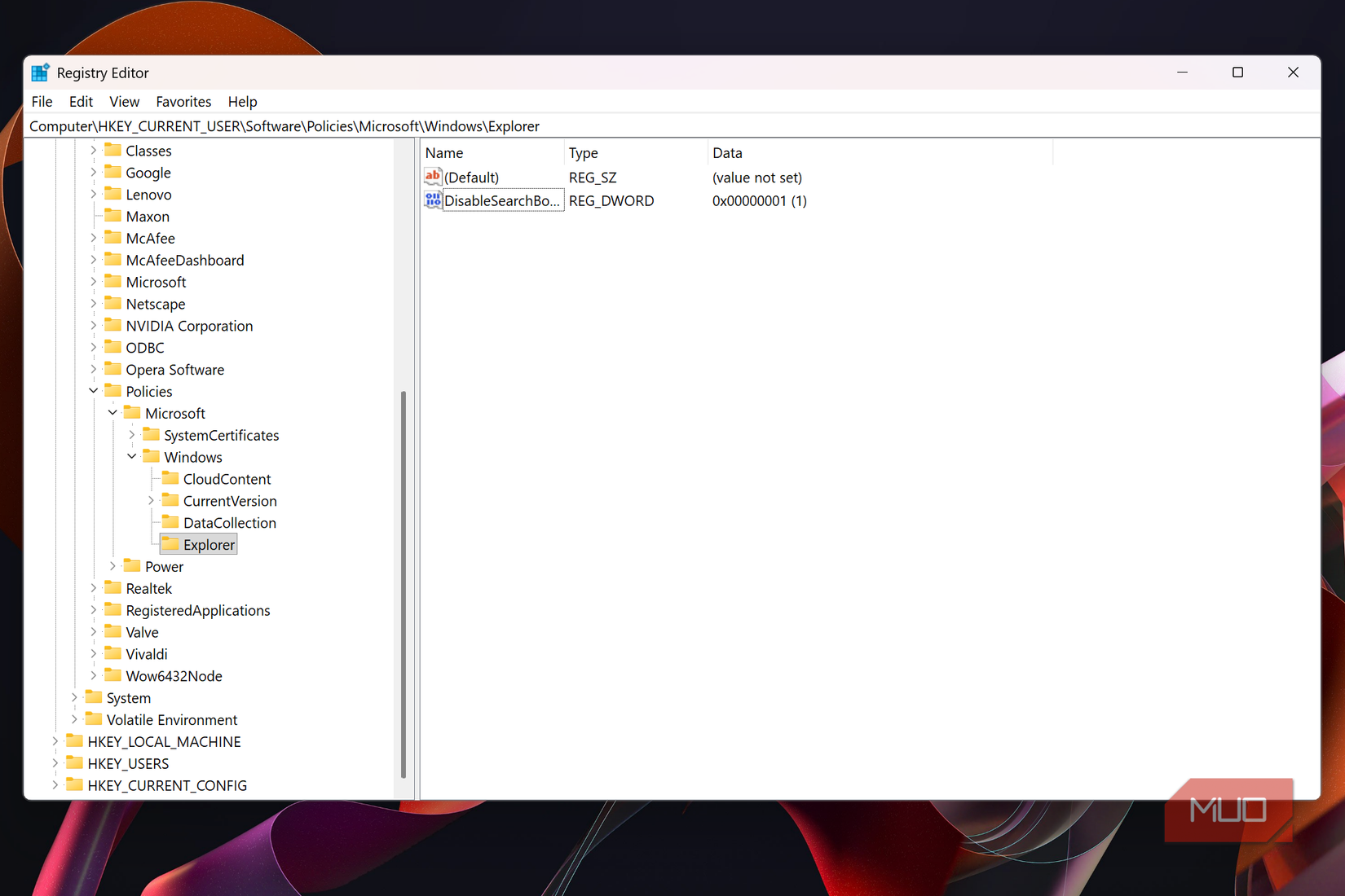 windows 11 registry editor