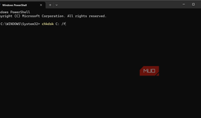 Repairing drive with chkdsk