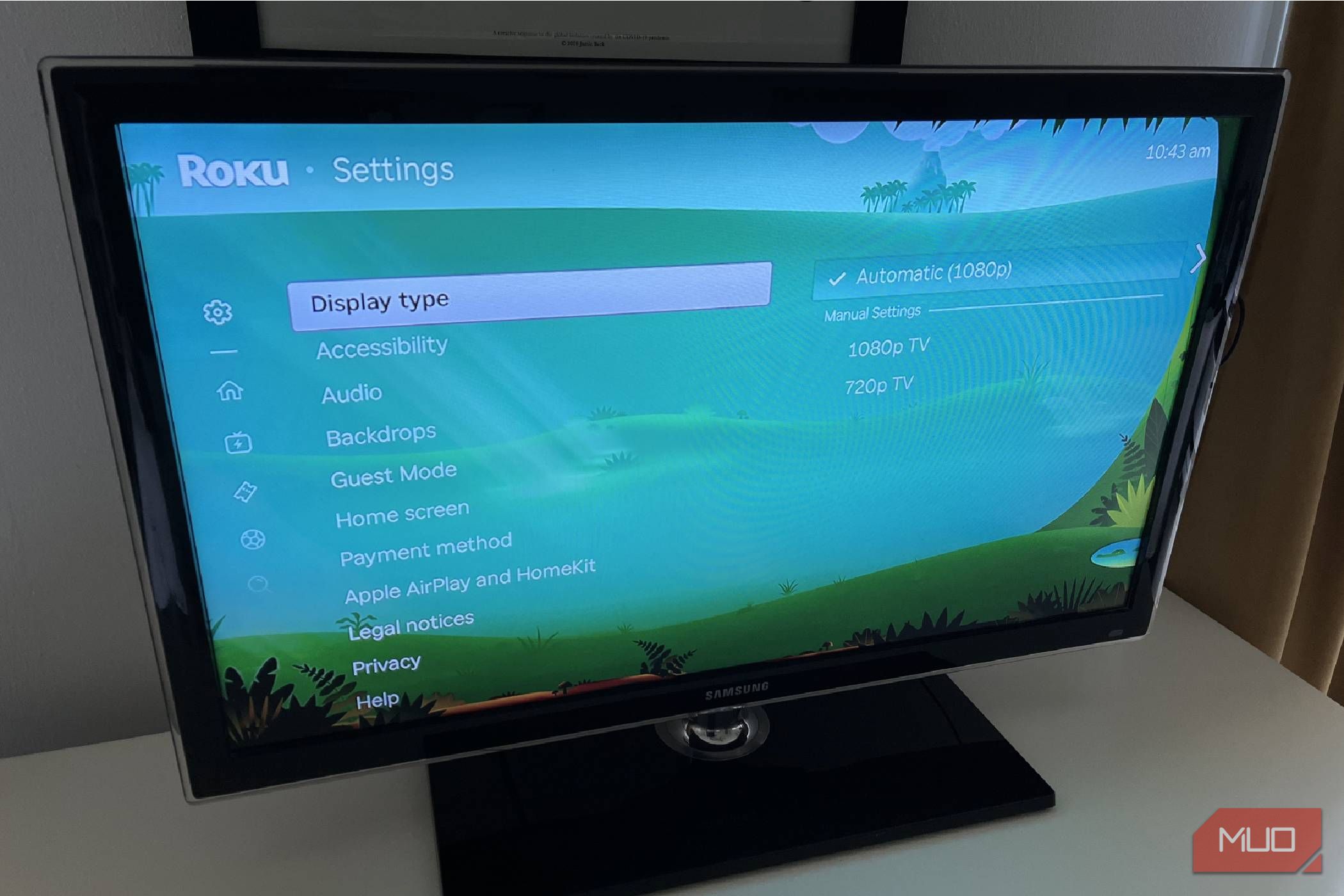 Automatically choosing 1080p for display type in Roku