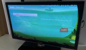 The Roku settings for display type set to 1080p