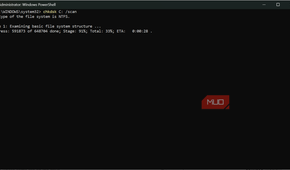 Running chkdsk on SSD