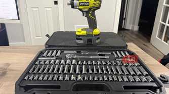 ryobi impact driver on socket set