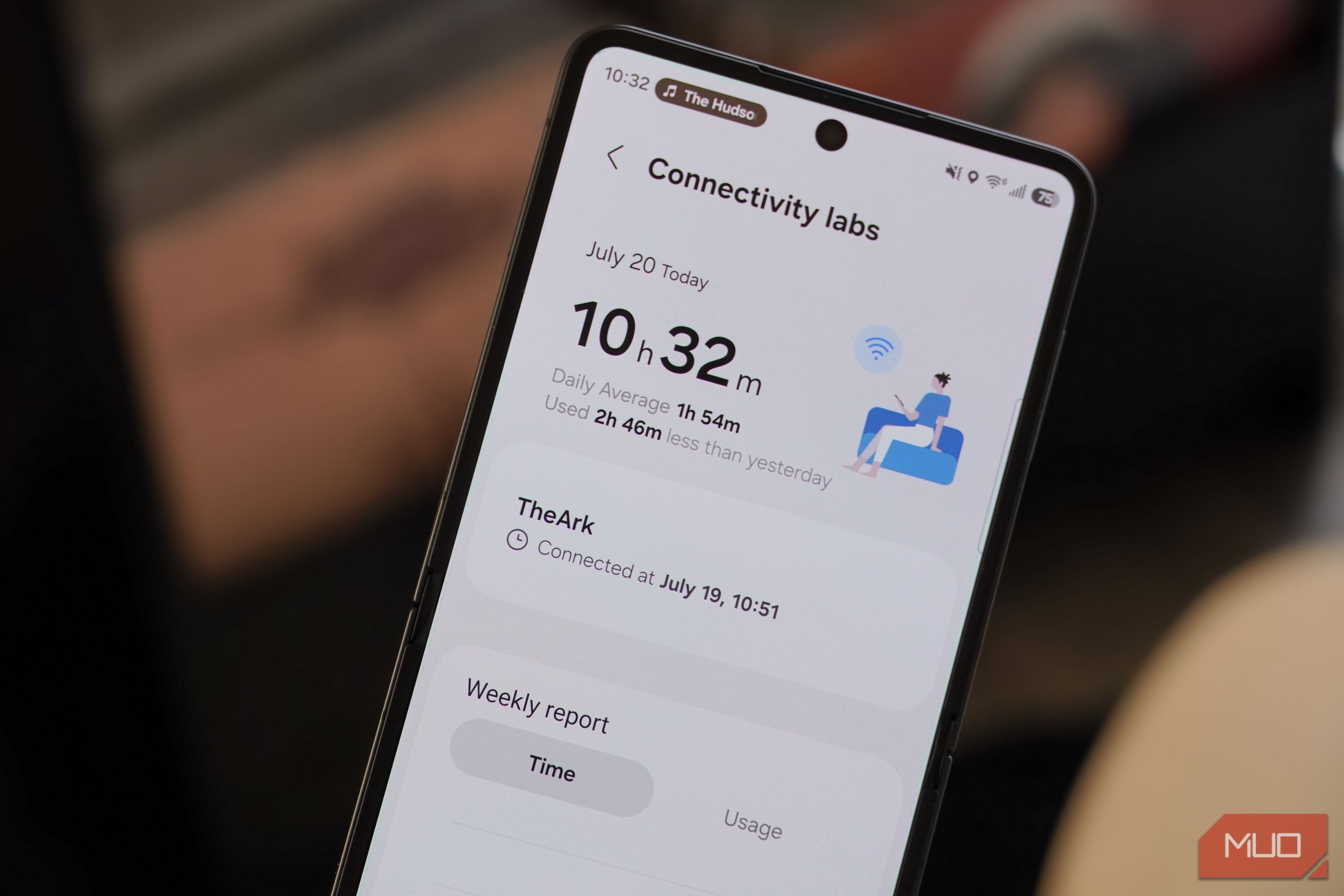 The Connectivity Labs page on a Samsung phone.