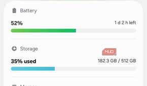 Samsung Device Care dashboard with Optimize now