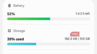 Samsung Device Care dashboard with Optimize now