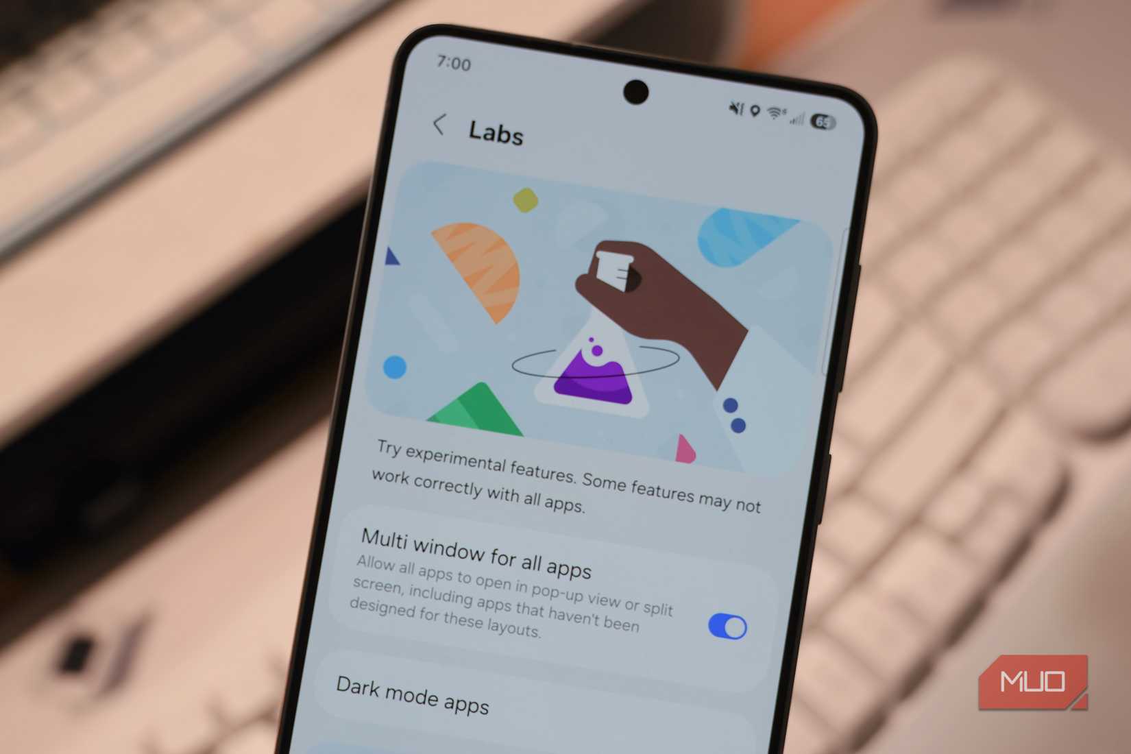 Toutes les applications de la page Galaxy Labs ont plusieurs fenêtres.