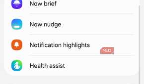Samsung phone on-device processing menu