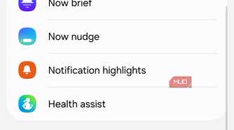 Samsung phone on-device processing menu