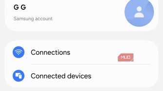 Samsung phone settings menu