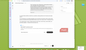 Site preview in ChatGPT
