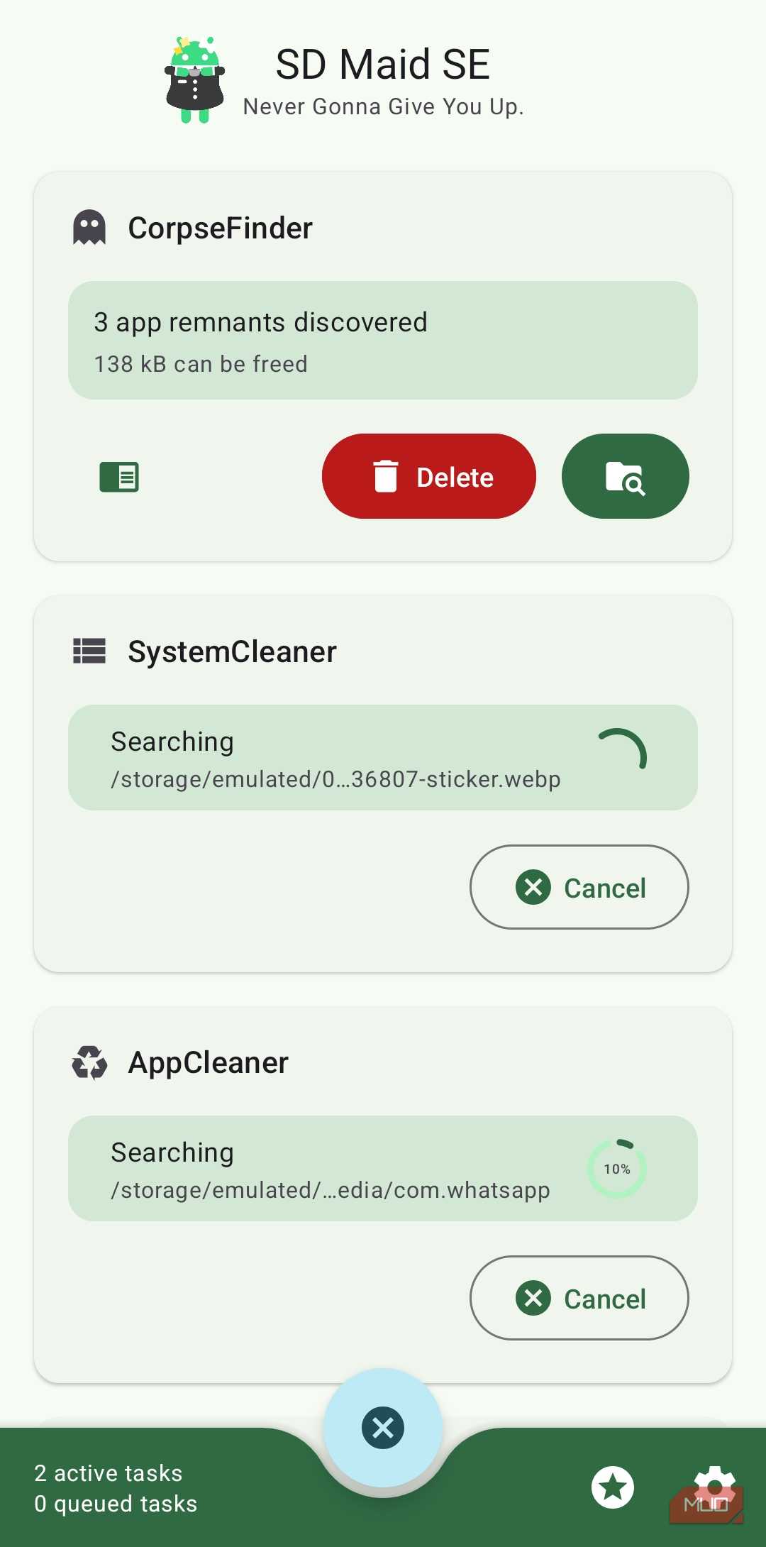 SD Maid app on Android