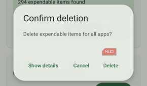 SD Maid showing confirm delete option on Android