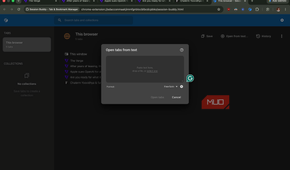Session Buddy Extension showing the option to open multiple tabs