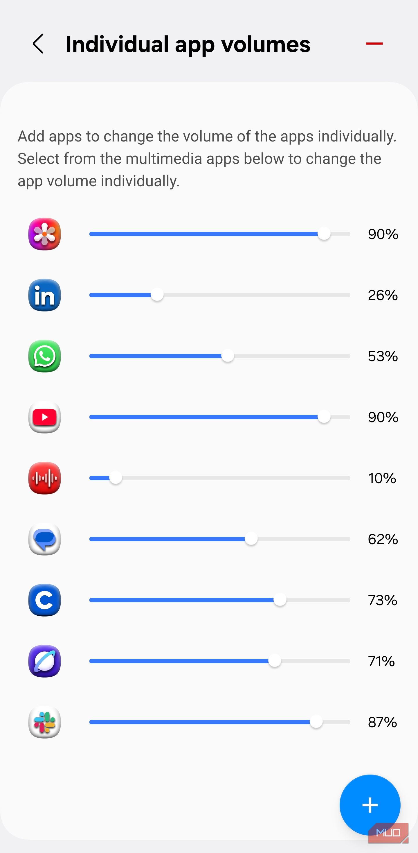 Set different volume levels for each app with Sound Assistant.