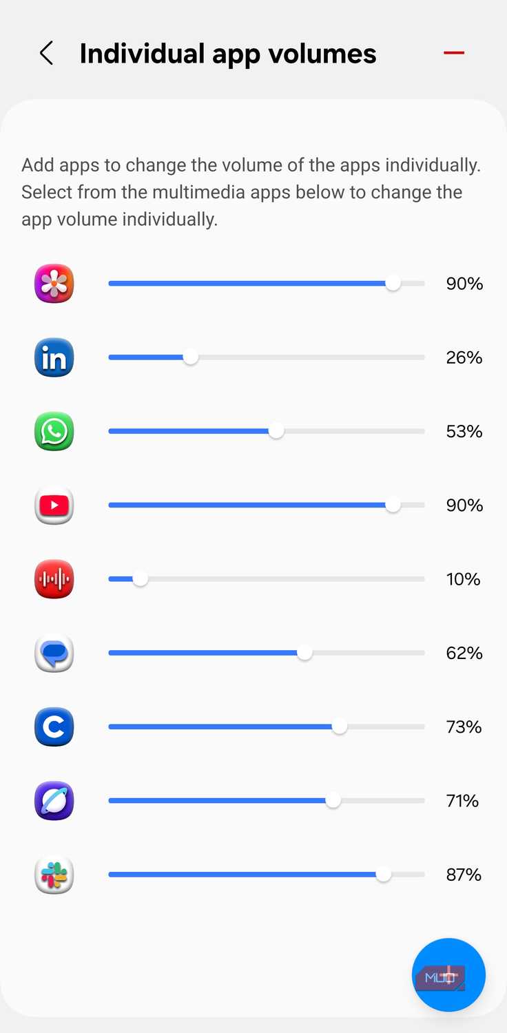 Set different volume levels for each app with Sound Assistant.