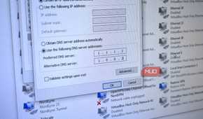 setting cloudflare malware protection dns on windows.