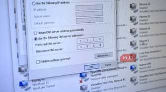 setting cloudflare malware protection dns on windows.