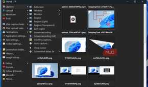 ShareX app showing capturing options on Windows