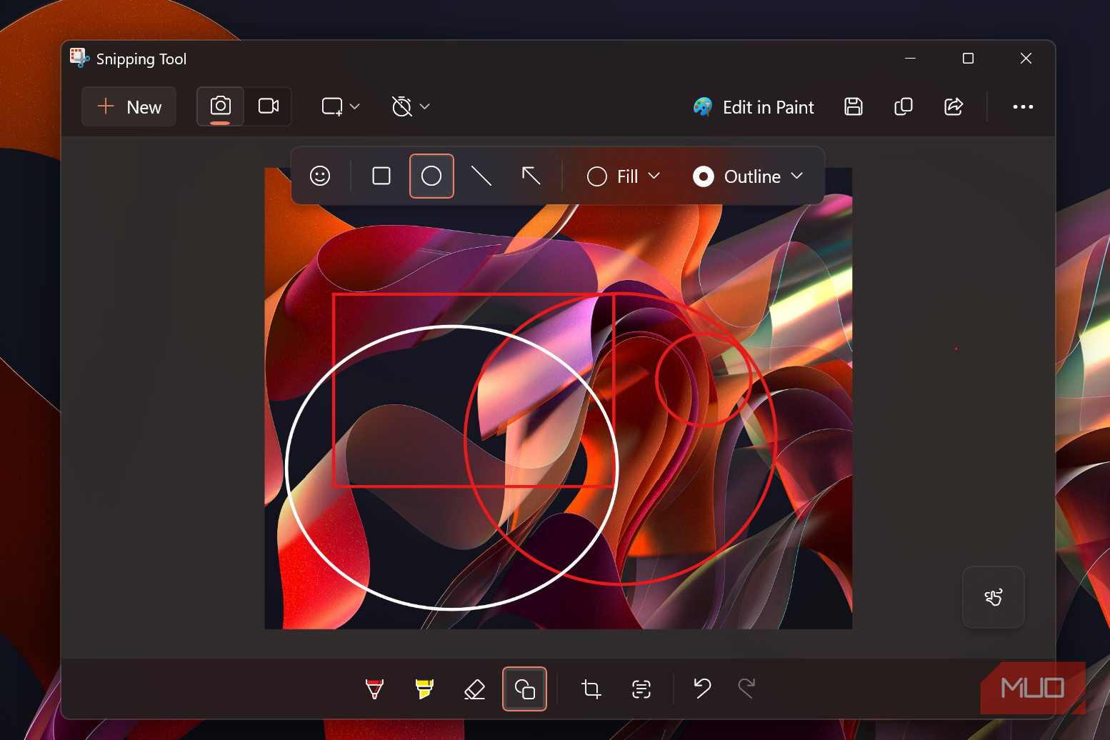 snipping tool shapes