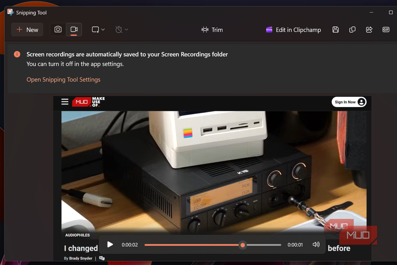 snipping tool toolbar
