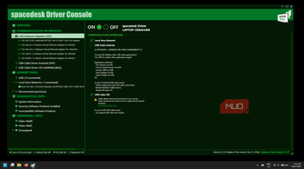Spacedesk Windows Driver Console LAN adapter settings