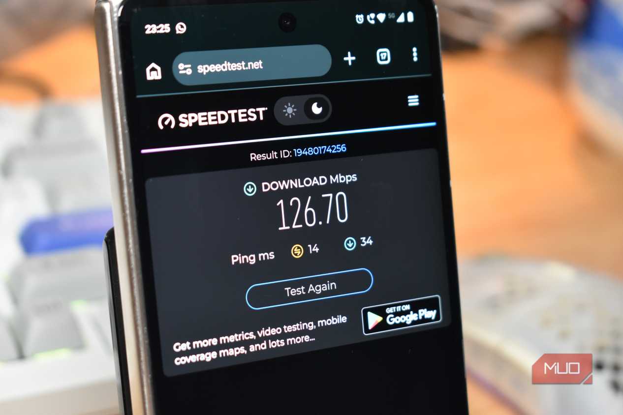 speedtest on 5ghz wifi android smartphone speed increase