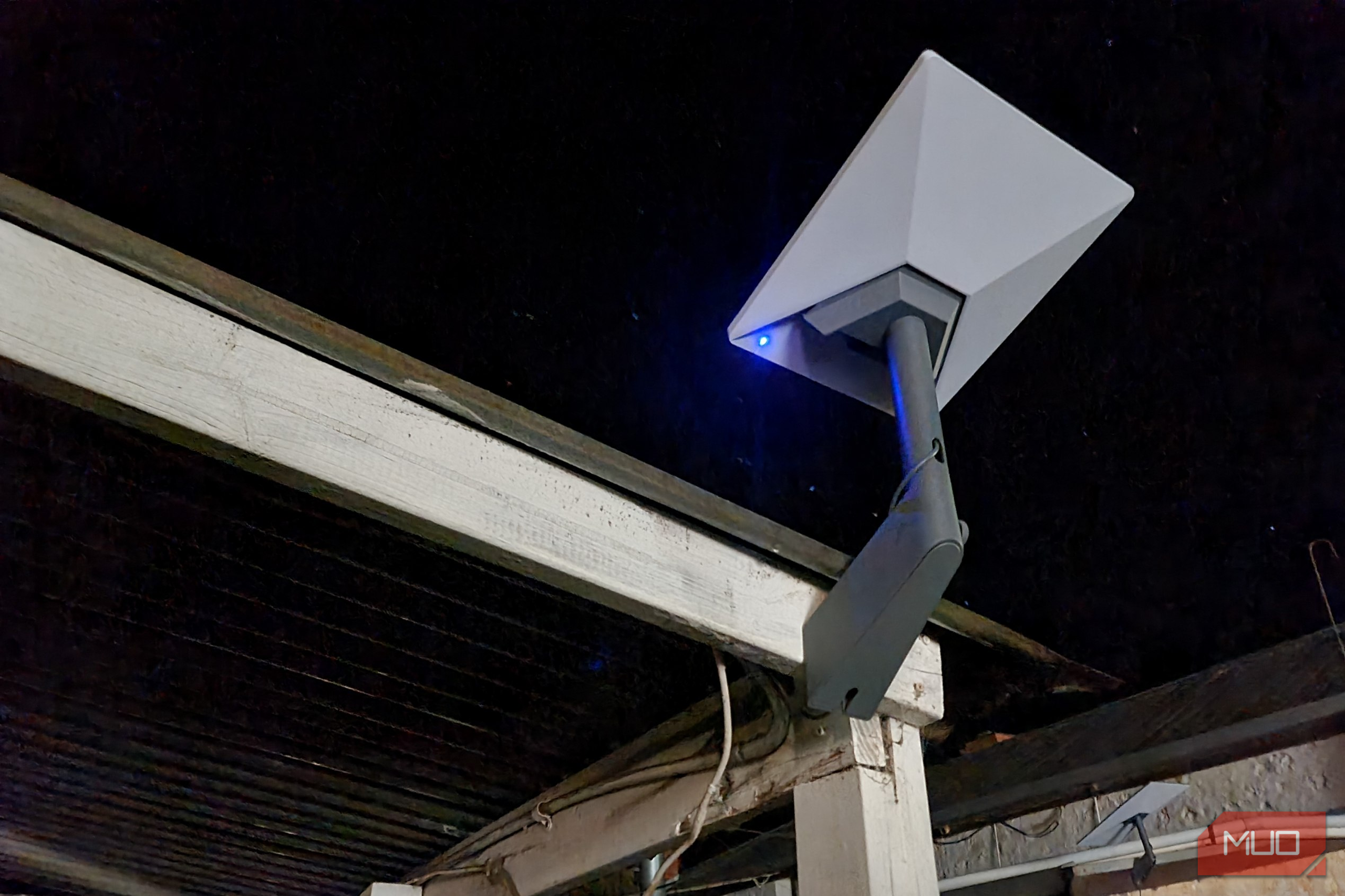 SpaceX Starlink Mini phased array antenna installed in a rural location