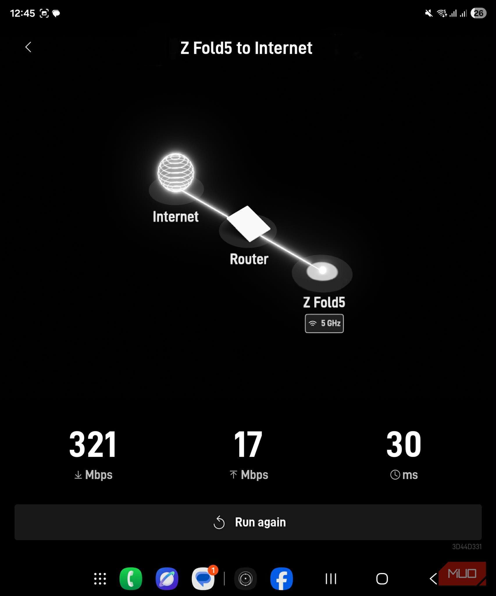 Starlink mini speed test results during obstruction