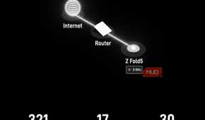 Starlink mini speed test results during obstruction
