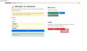 Registering a user in Sunshine