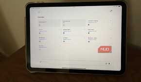 A tablet showing the favorites in the Alexa app