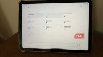 A tablet showing the favorites in the Alexa app