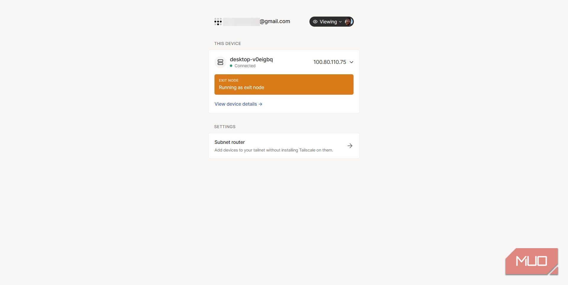 tailscale enable subnet router settings