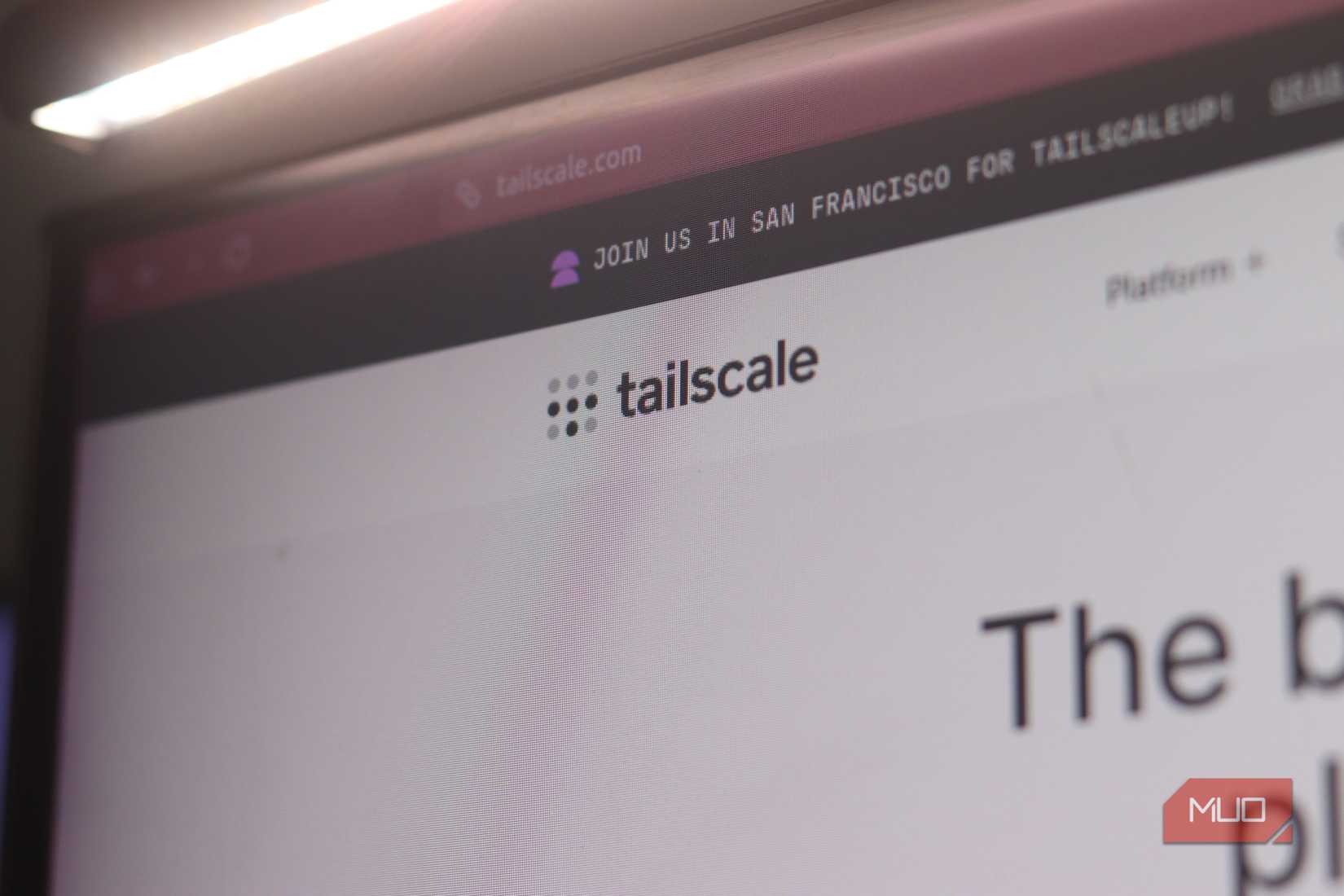 Tailscale logo on official website.