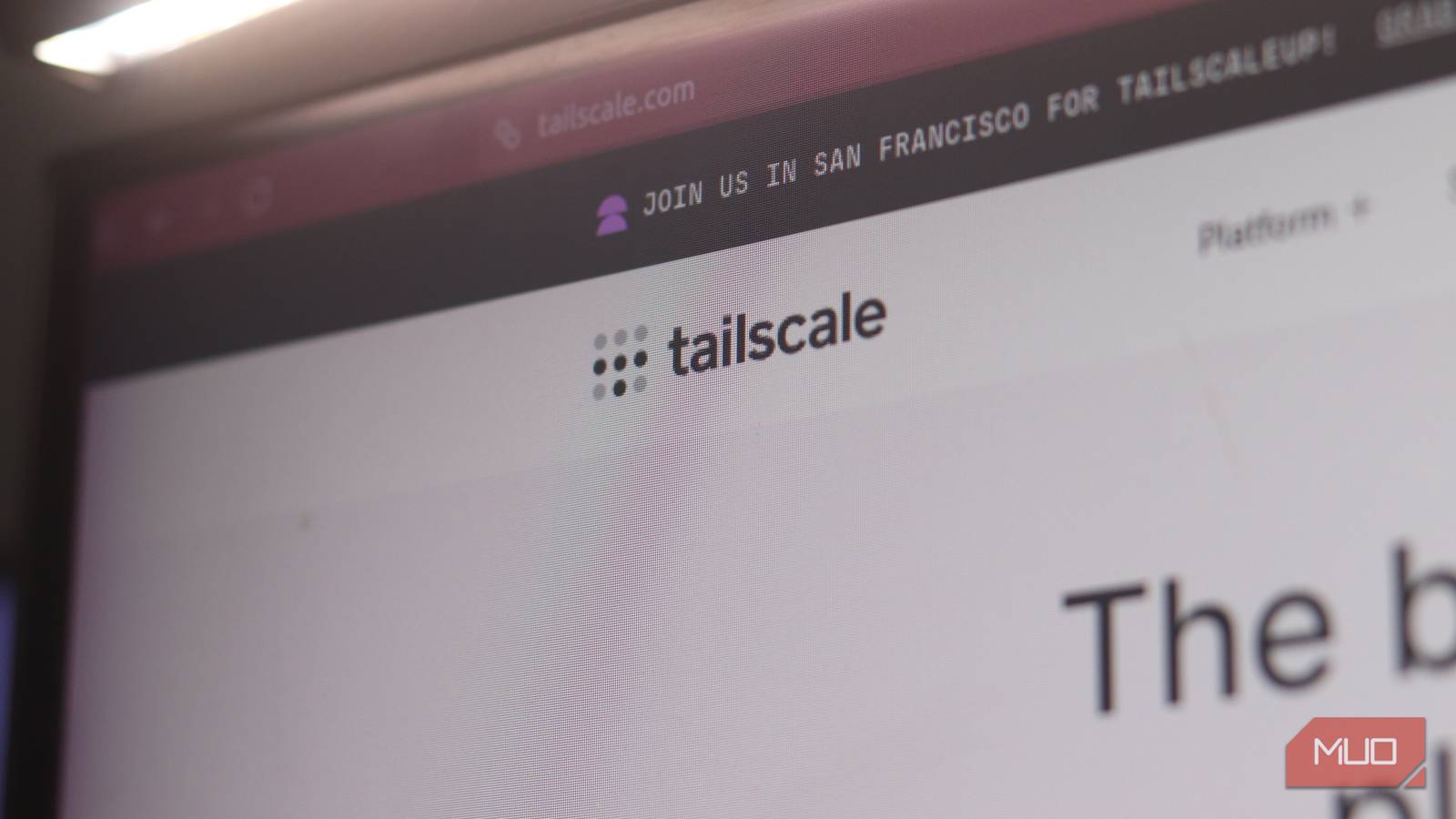 Tailscale logo on official website.