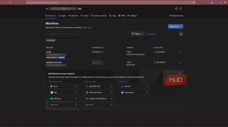 Tailscale main dashboard.