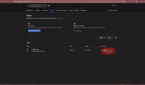 Tailscale users page.