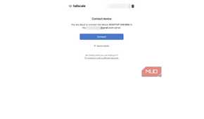 tailscale web app connect devices to email