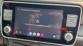 Task can't be completed while driving