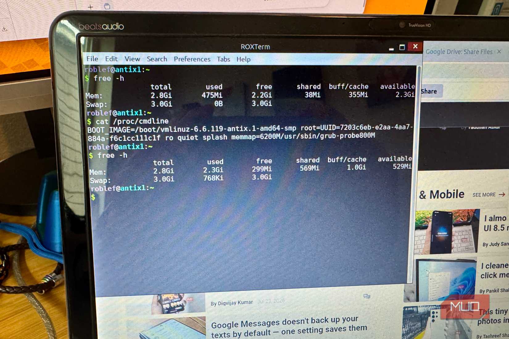 AntiX terminal command