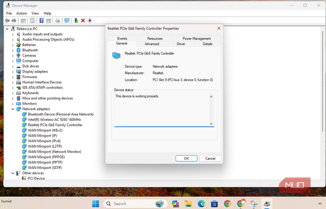 The Ethernet network adaptor