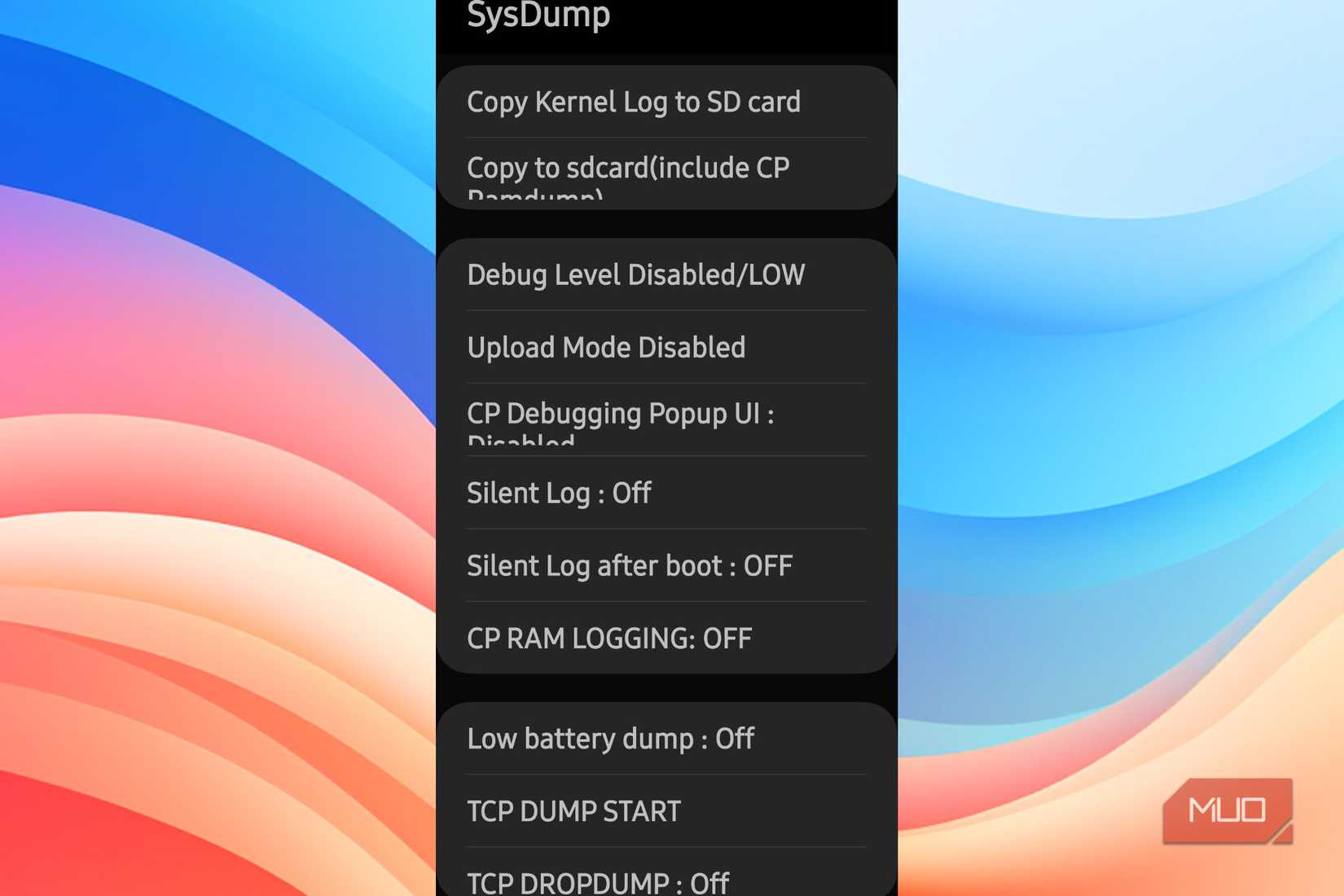Top of SysDump in Android
