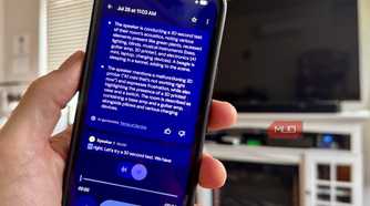 Transcription summary on Pixel 9