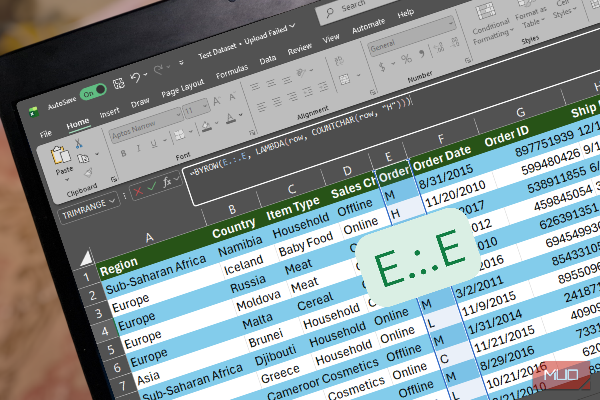 I added two dots to my Excel references and my slow workbook came back to life