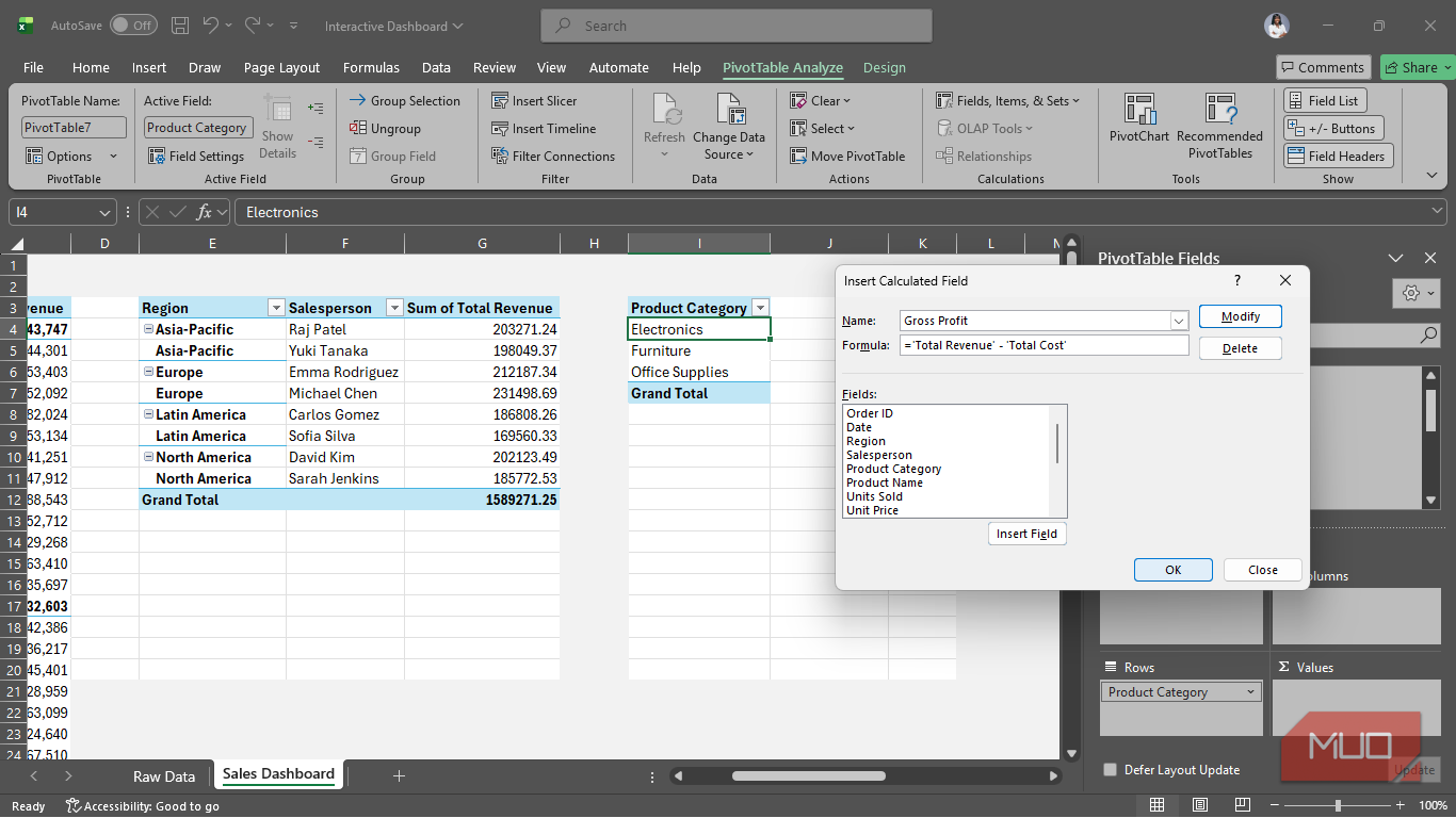 I turned a plain Excel pivot table into an interactive dashboard in ...