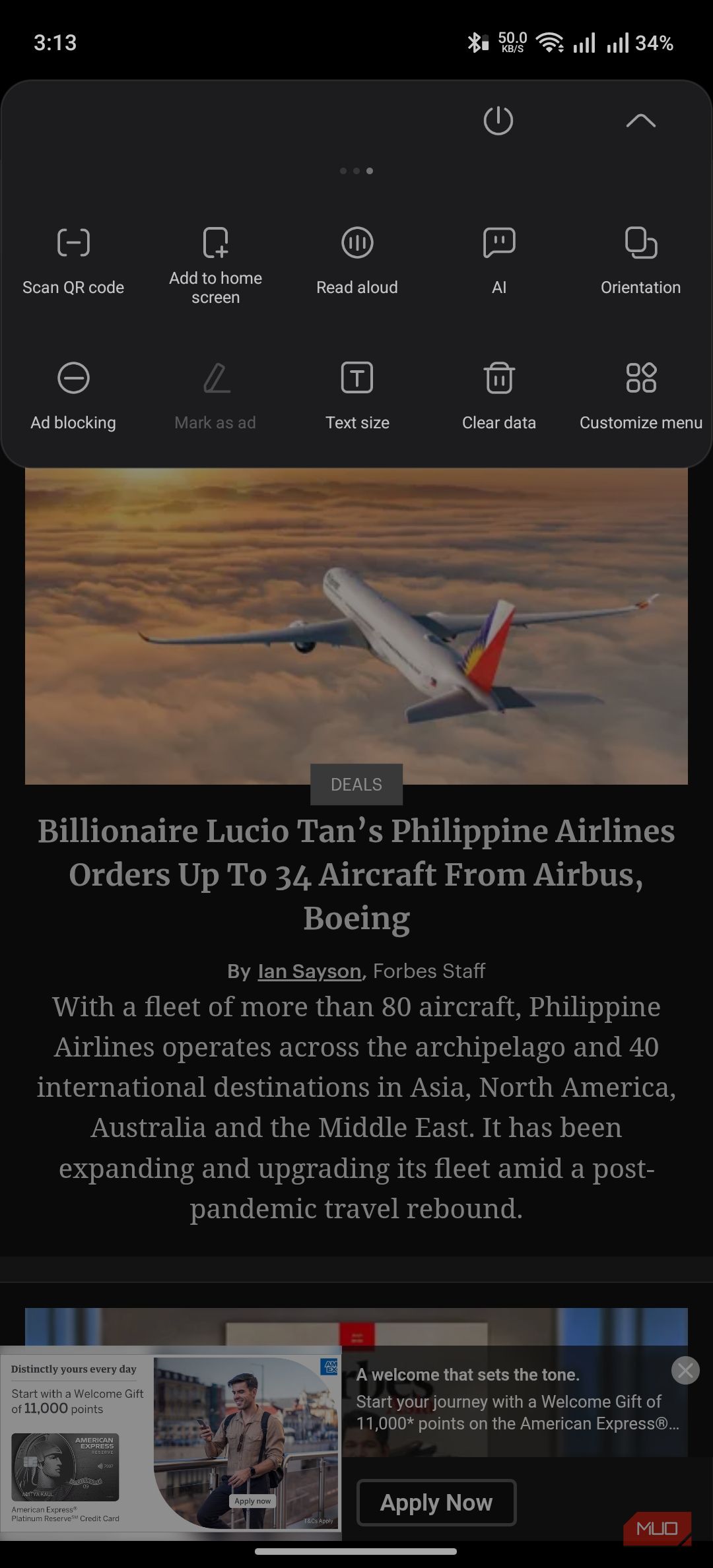 Via Browser running without Ad Blocker enabled