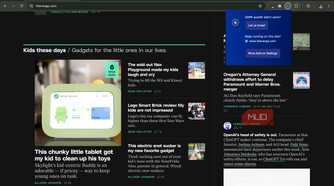 advanced options after opening the webpage