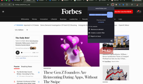 website after using uBlock Origin Lite