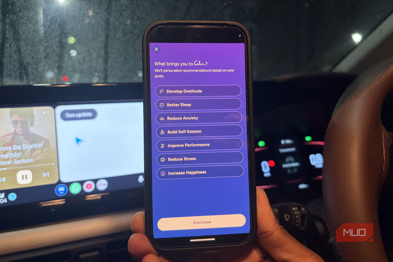 What brings you Calm page on Pixel 10 Pro